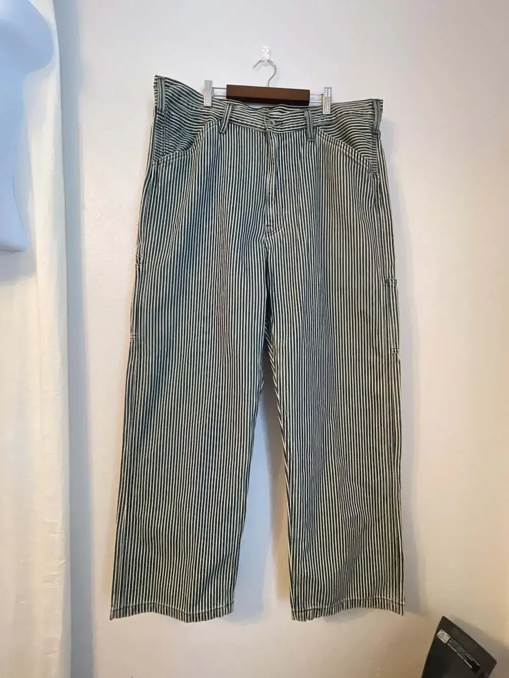 Levi's Hickory Stripe Carpenter Pants W36 L30 Work wear